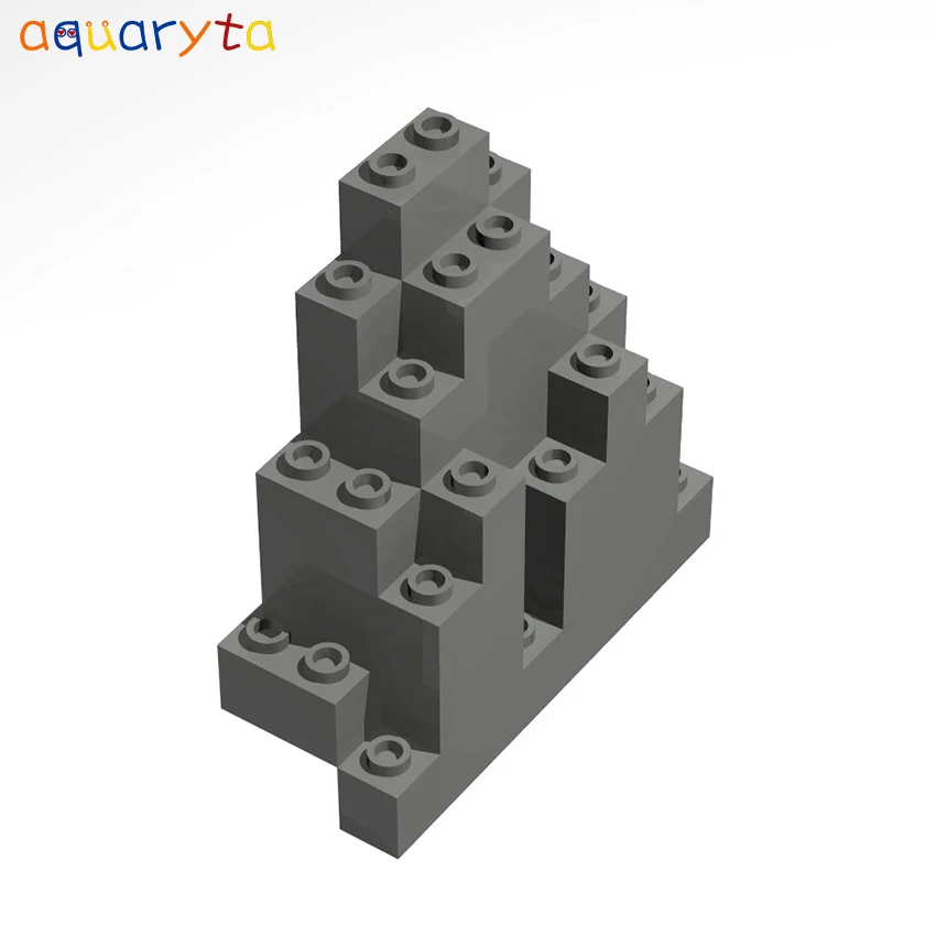 Детали для строительных блоков Aquaryta, 2 шт., горная серия, каменная панель, прямоугольная, 4x10x6, совместимые с 6083, сборки «сделай сам», игрушки для детей