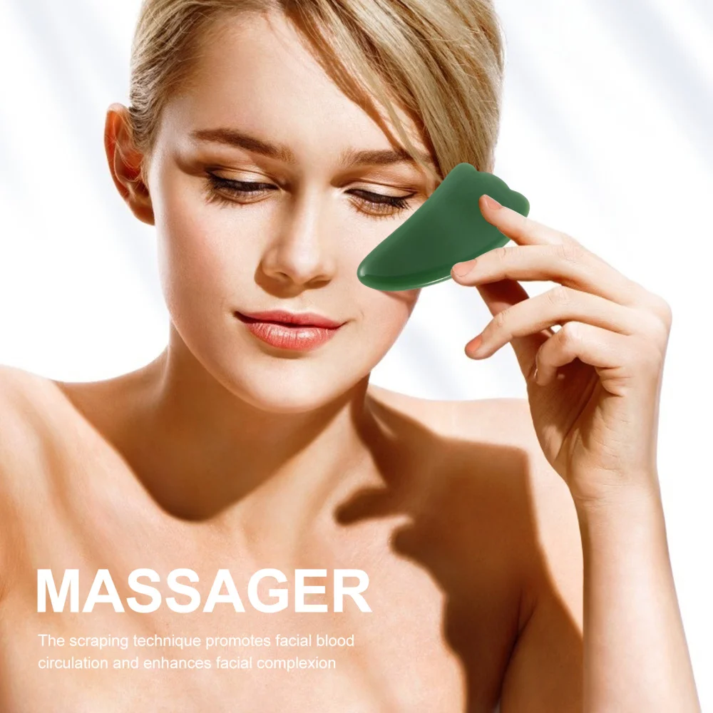 

4Pcs Jade Scraping Tools Health Care Scraping Board Face Body Skin Massager