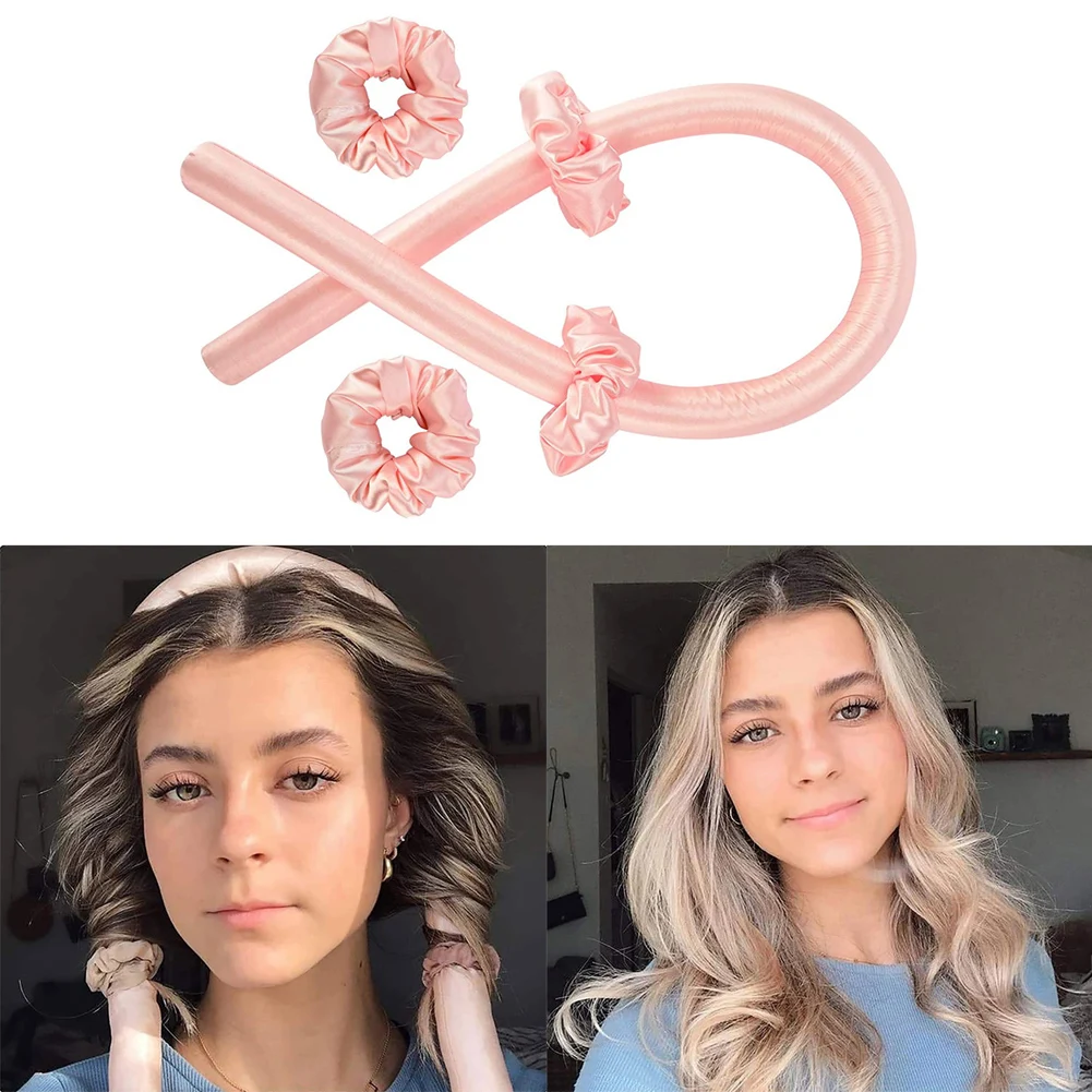 

Heatless Curling Rod Headband No Heat Curls Hair Curlers Set for Long Headband Wave Hair Curlers DIY Styling Tools