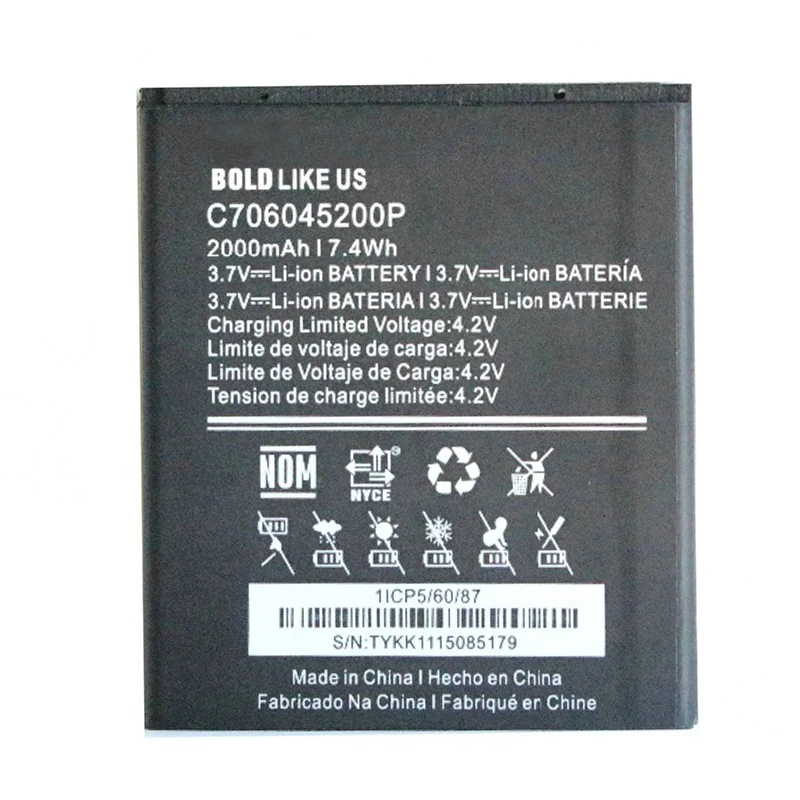 3 7 V 2000 мАч литий-ионная Расширенная Батарея для Blu Dash X D010U D010L C706045200P мобильный