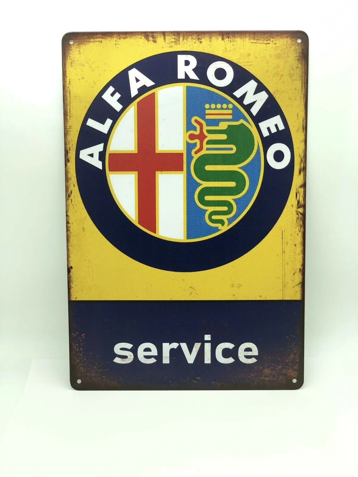 Alfa Romeo металлическая жестяная вывеска Услуги Запчасти знак Ретро жестяной для