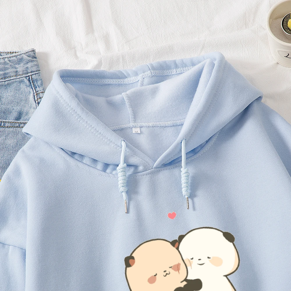 

Harajuku Kawaii Couple Hoodie Anime Graphic Hoodies for Girls Cartoon Winter Kpop Sweatshirt Femme Cotton Pocket Pullovers Women