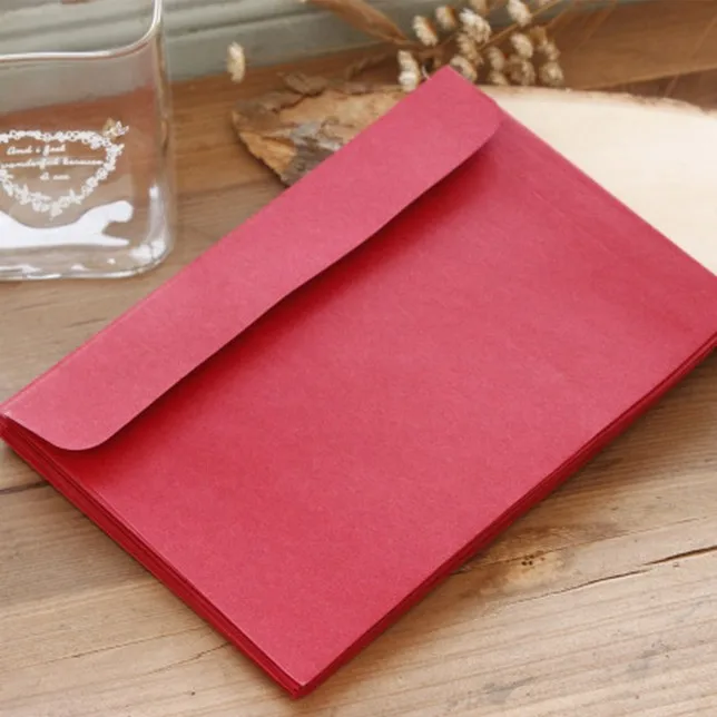30pcs-red 30 шт./упак. ретро крафт-бумаги прозрачный конверт красный комплект с буквенным принтом почтовых бюджет конверты для Приглашения винтажные канцелярские принадлежности подарочная карта - Цвет: 30pcs-red