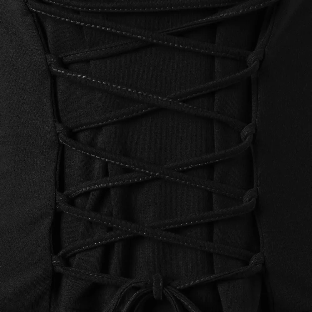 Женское платье на шнуровке винтажный пуловер с капюшоном длинное Бандажное плащ