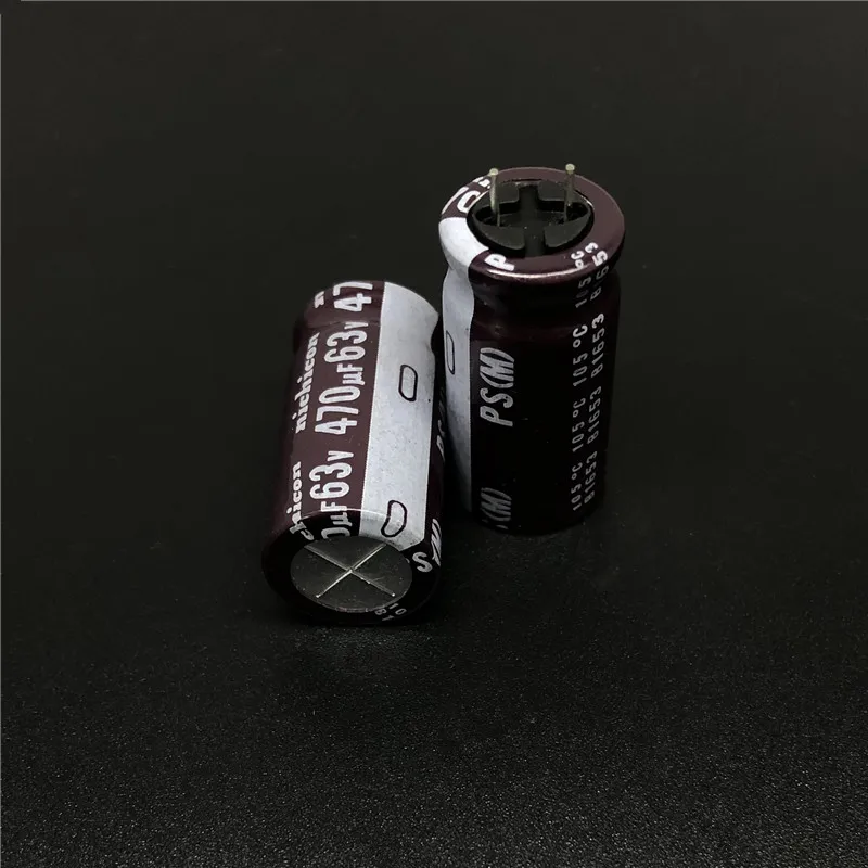 5 шт./50 шт. 470 мкФ 63 в NICHICON PS серия 12 5x25 мм низкое сопротивление 63V470uF алюминиевый