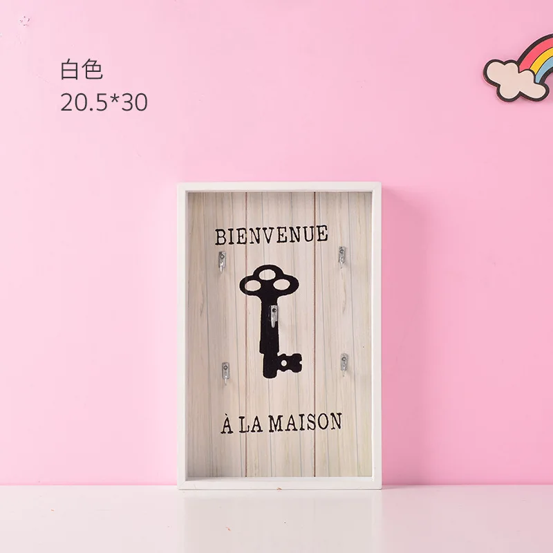 Креативная настенная деревянная полка в скандинавском стиле для дома|Крючки и