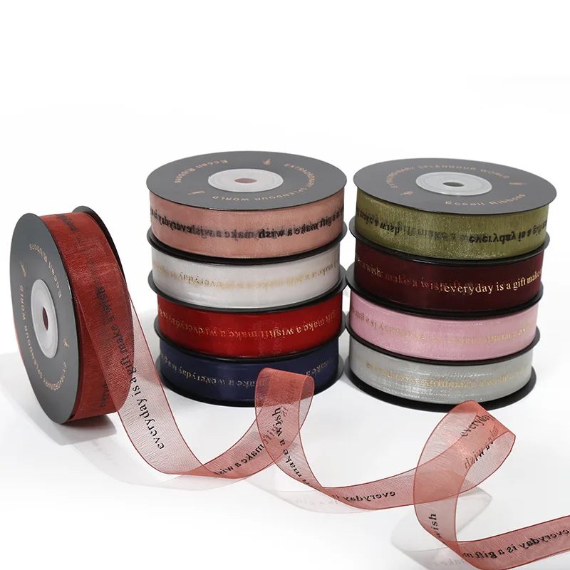 5 ярдов/партия лента для упаковки цветов 2 см | Дом и сад