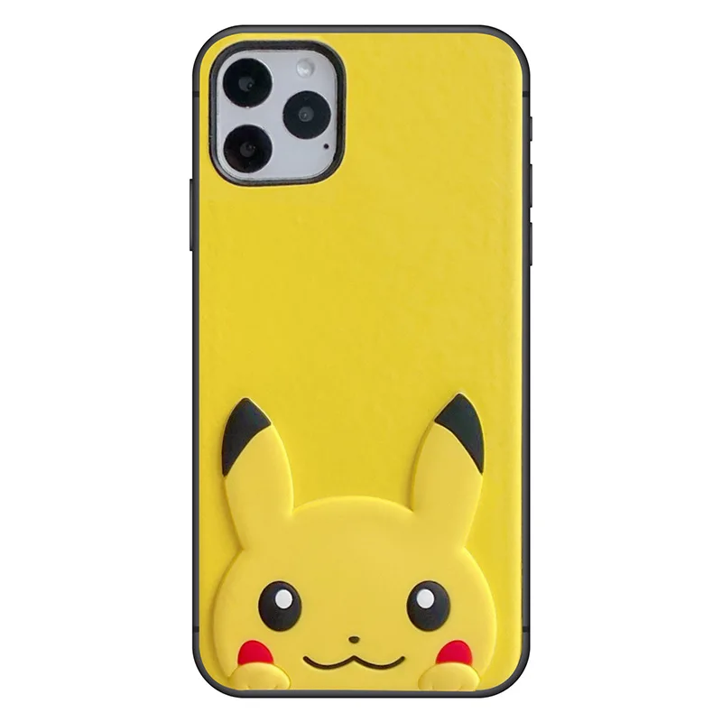 Чехол для iPhone 11Pro 6 7 8 pius x XR силиконовый противоударный с 3d-изображением покемона