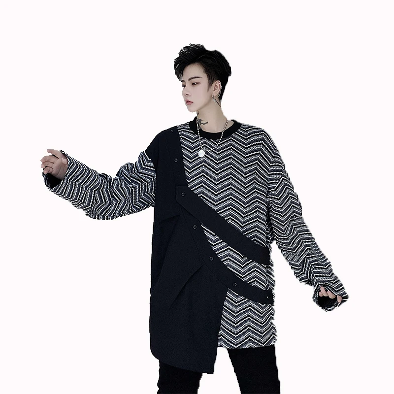 Мужская Уличная одежда в японском Корейском стиле винтажные свободные футболки