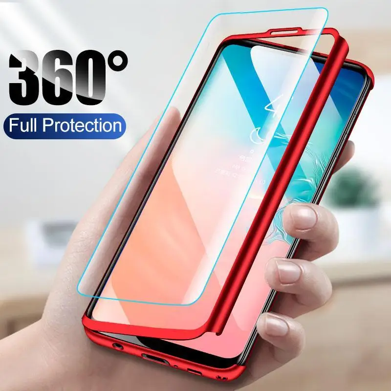 Твердый чехол с полным покрытием 360 градусов для Samsung Galaxy A8 PLUS S9 S8 J7 MAX NOTE 8 A3 A5 A7 J5 2017