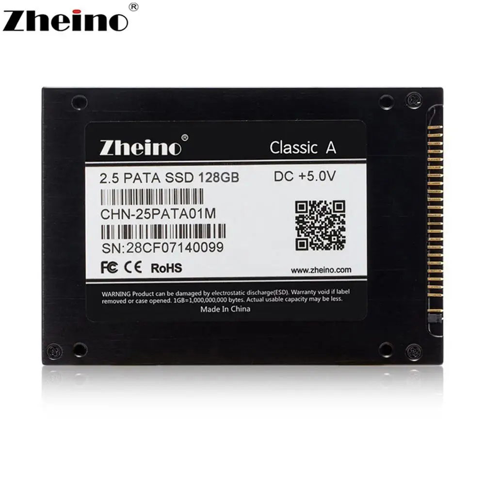 Zheino 2 5 дюймовый IDE 128 Гб SSD 44PIN Внутренний твердотельный накопитель 2D MLC PATA 64 16