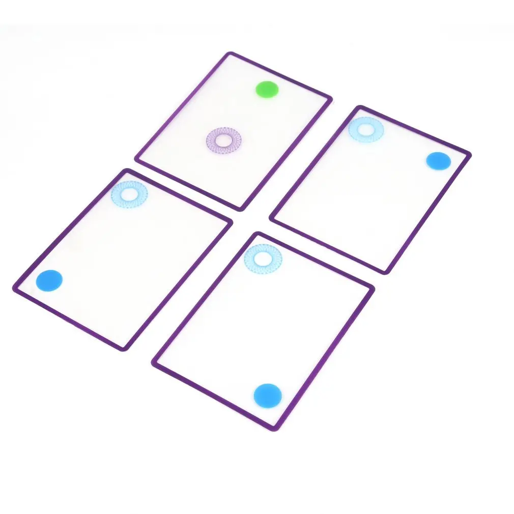 Tarjeta transparente Swish superpuesta m&uacute;ltiple, excelente pl&aacute;stico ABS, juego duradero prolongado, rompecabezas l&oacute;gico espacial, juguete-4