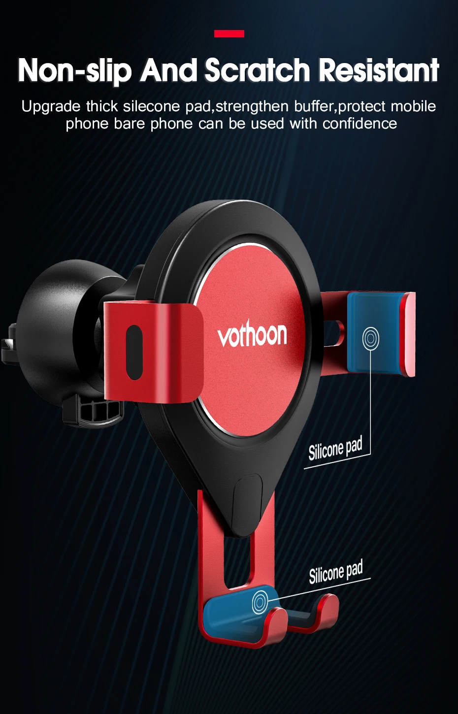 Автомобильный держатель для телефона votoon Gravity для iPhone 11 Pro Xs samsung S10 S9 в держатель на вентиляционное отверстие автомобиля держатель для мобильного телефона