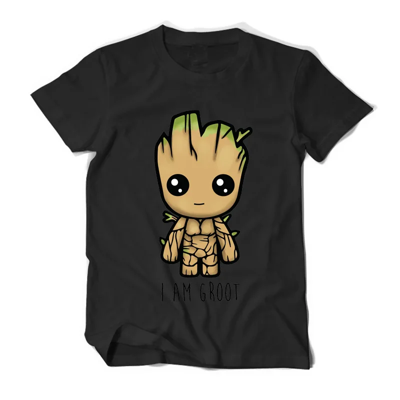 Мужская хлопковая футболка с принтом стражи Галактики 2 цвета|Мужские футболки| |