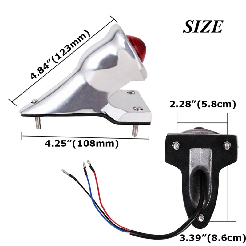 

Motor Retro Style Tail Brake Light Lamp Custom Universal 12V