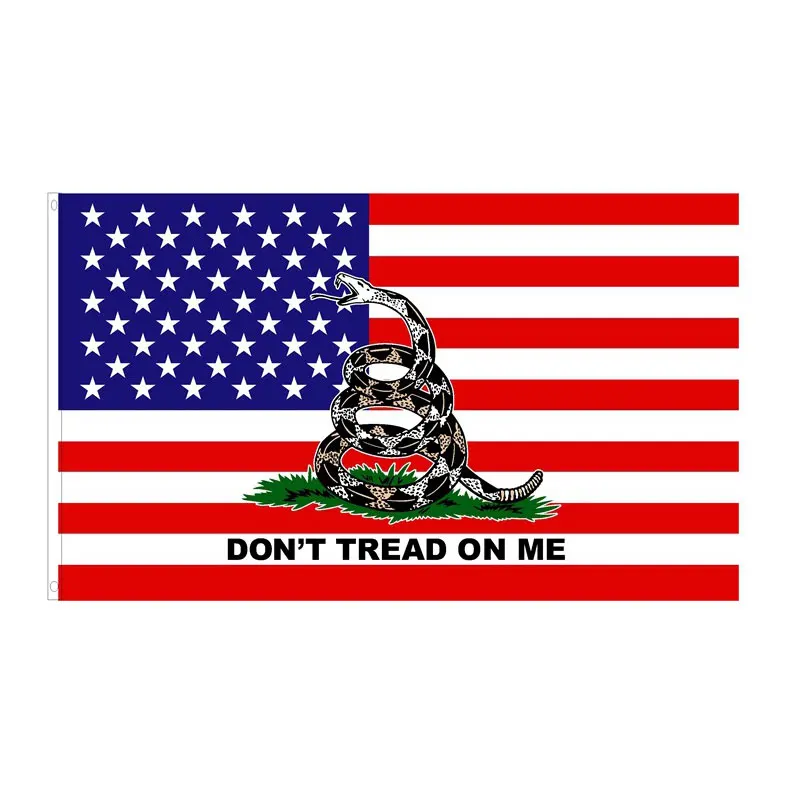 Американский газден змея Флаг США Gadsden не наносить на меня поли открытый