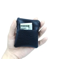pu leather card coin purse women men small mini short wallet bags change zip credit card holder business pouch bag carteira