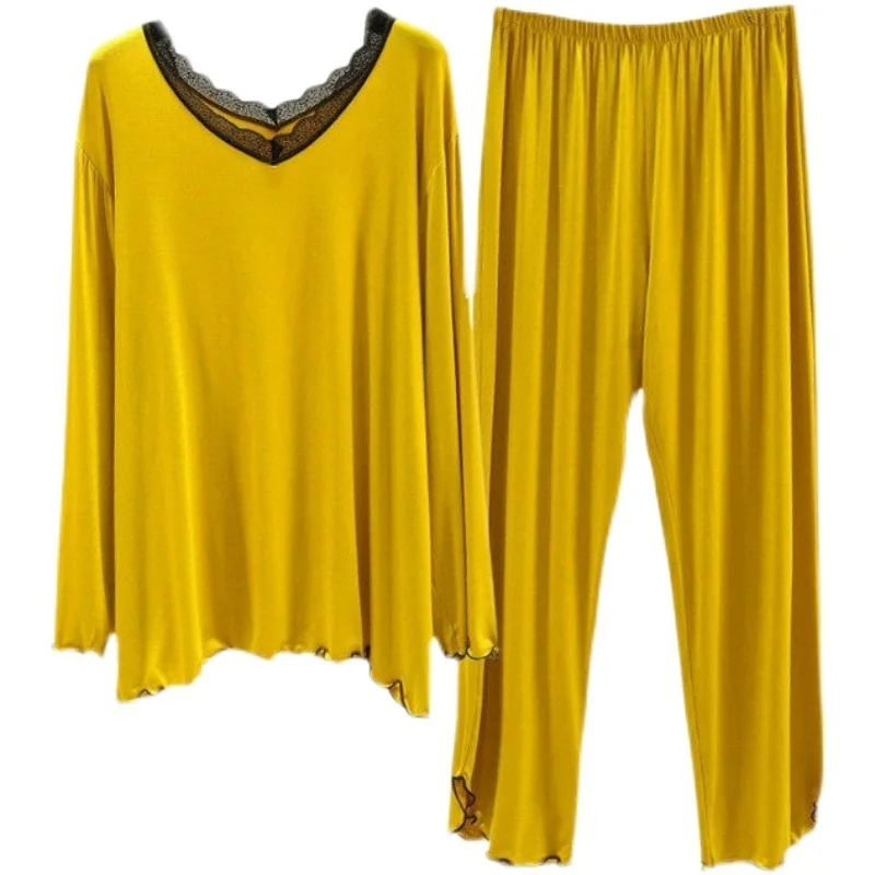 Пижама женская Повседневная с длинным рукавом подходит для повседневной носки |