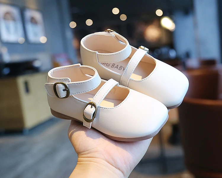 Туфли принцессы с квадратным носком для девочек Мэри Джейн двойной пряжкой