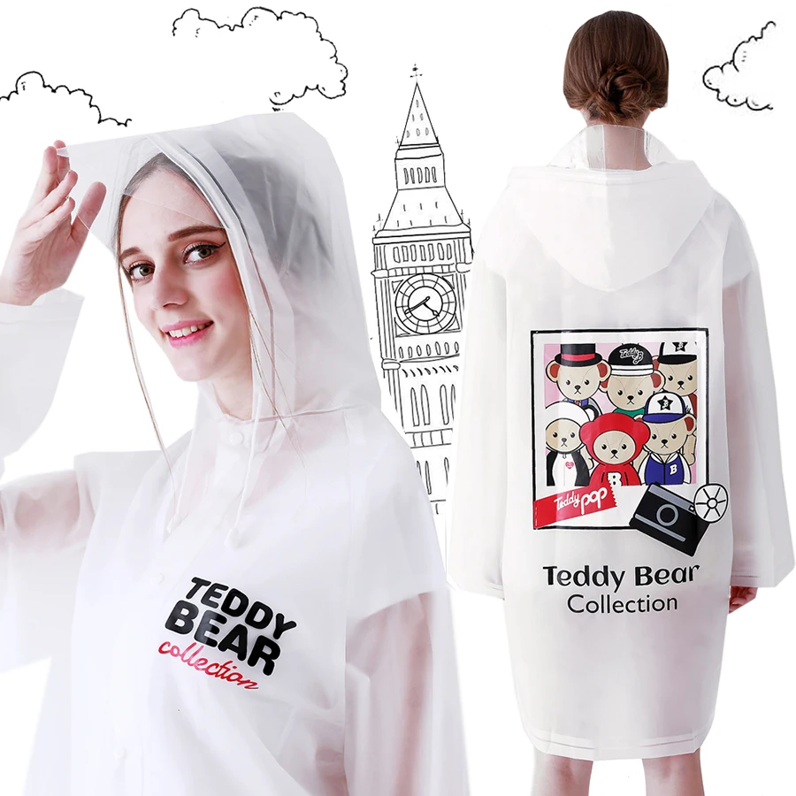 Прозрачное пончо для прогулок на открытом воздухе безопасные пластиковые