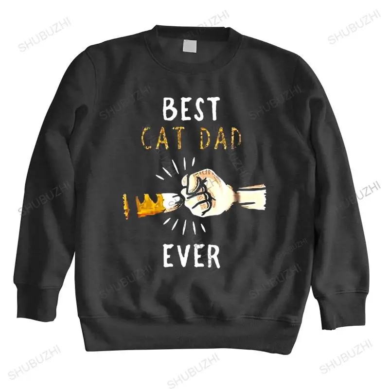 

Men streetwear sweatshirt autumn o-neck cotton hoodie Best Cat Dad Ever new arrived sweatshirts man vintage print cool hoody