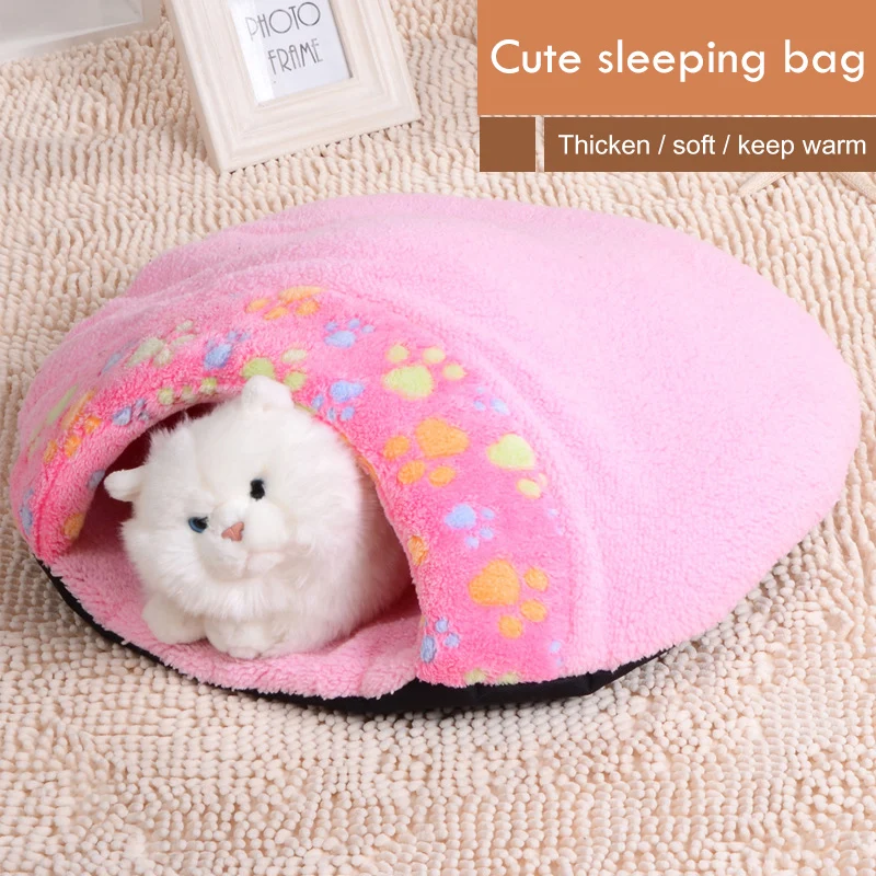 Кошка спальный мешок теплый мягкий лежак для питомца пещера Igloo гнездо