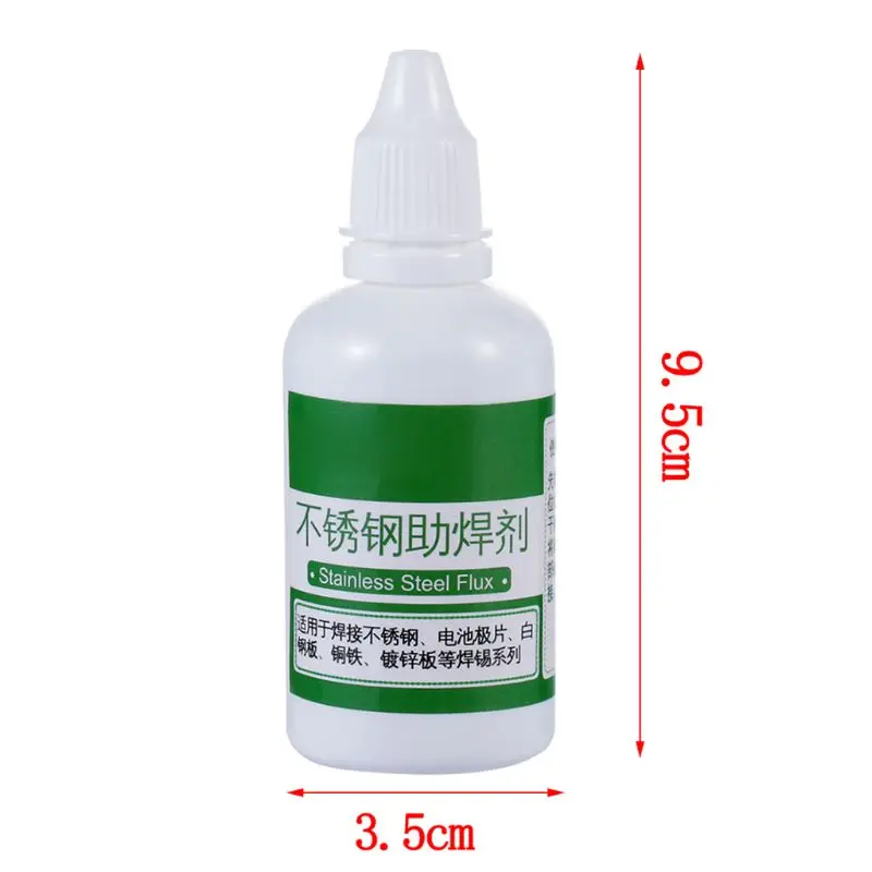 

Powerful Rosin Soldering Agent No-clean Flux Stainless Steel White Plate Iron 18650 Battery Welding Water Liquid Flux