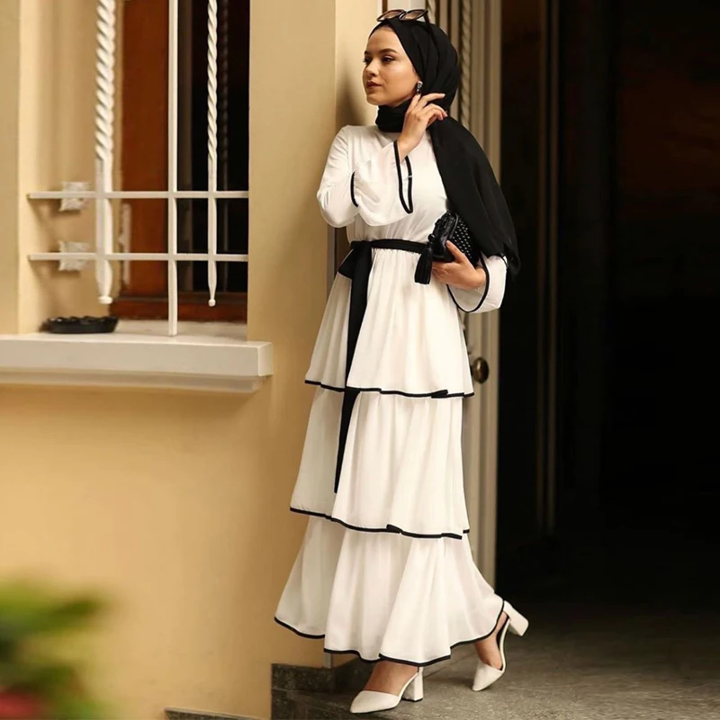 Арабское женское платье абайя Турция мусульманское Caftan Morocco Tesettur без рукавов Longue