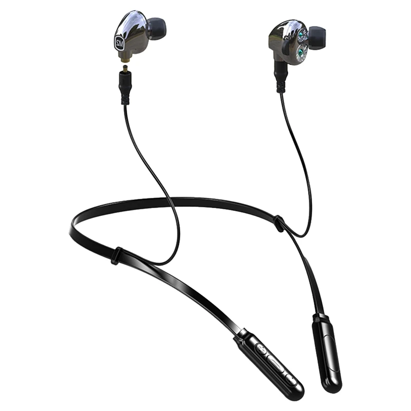 

Спортивная Bluetooth-гарнитура M2 с креплением на шею, Hi-Fi-стереогарнитура 4D CVC, Bluetooth-гарнитура со съемным кабелем