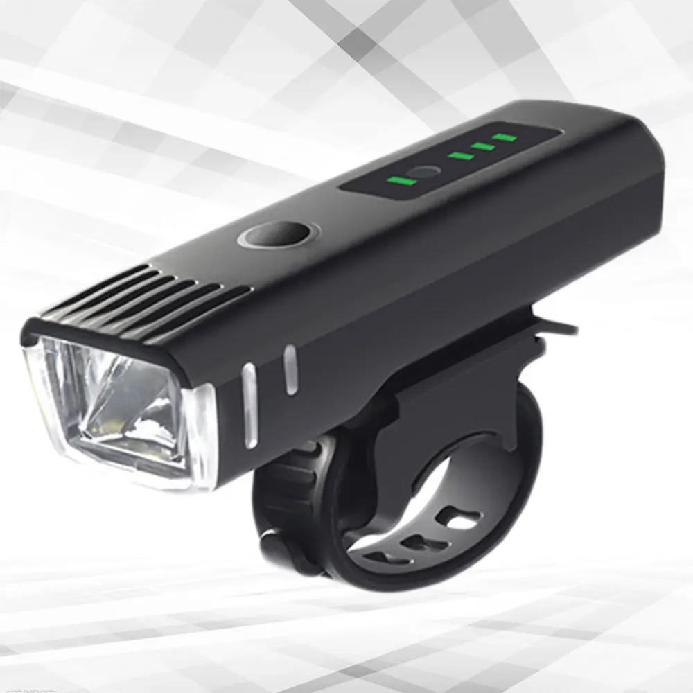 

1Pc Outdoor Cycling Mountain Bike Light Sensor Bike Headlight LED Night Cycling Lamp Headlight (Black)