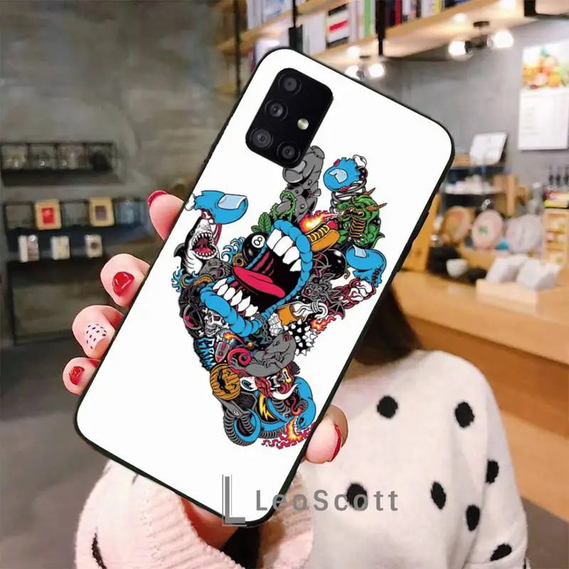 

Santa Cruz Skateboards Phone Case For Samsung A32 A51 A52 A71 A50 A12 A21S S10 S20 S21 Plus Fe Ultra