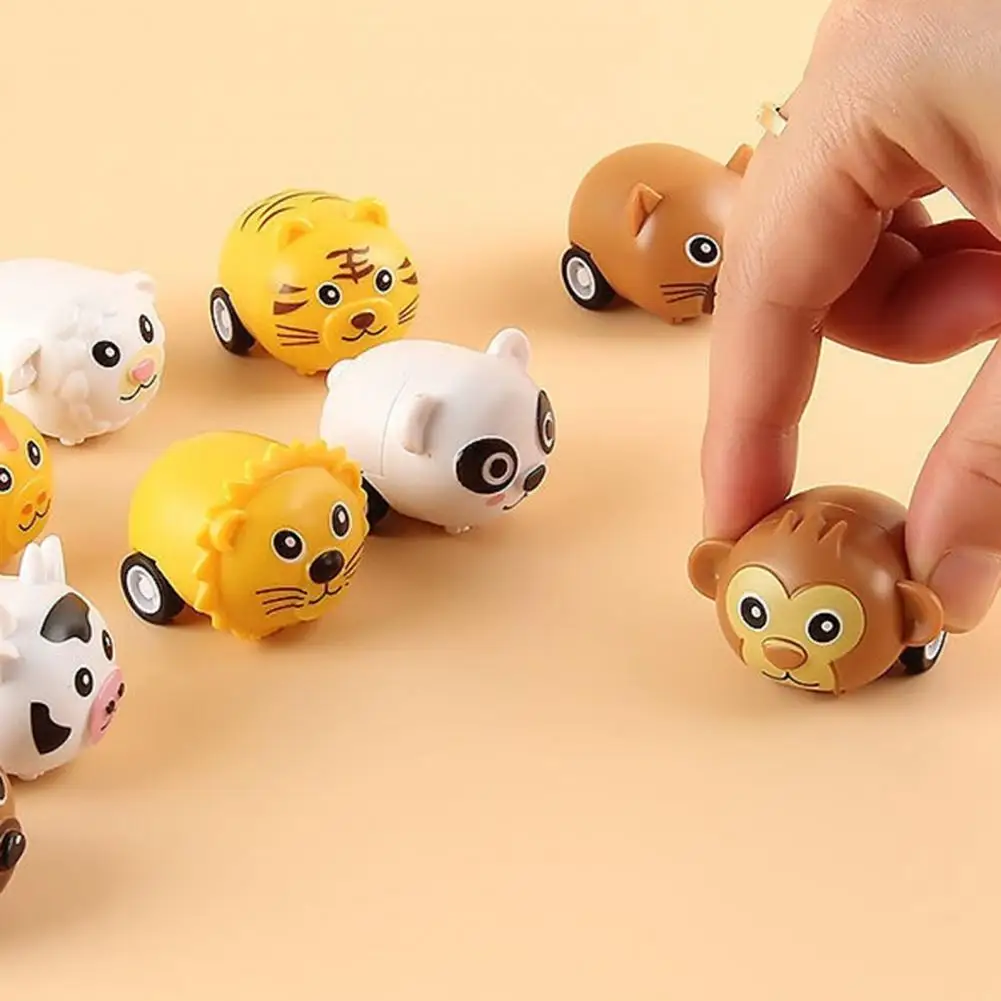 

3Pcs Cute Mini Cartoon Cute Animal Modelling Friction Mini Pull Back Boy Kids Alloy Car Toy Gift