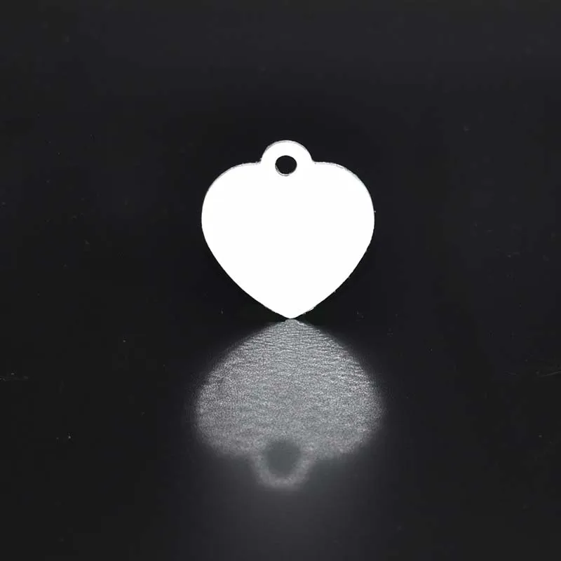 Heart Shape Design Heat Transfer Printing Blank Tag--50pcs-New Style Sublimation white Pet ID Tag-t-Promotion And Love Gift | Дом и сад