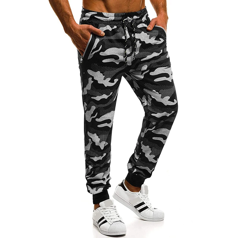 2019 осенние модные камуфляжные штаны спортивные мешковатые леггинсы на завязке
