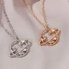 Креативное ожерелье, ожерелье с кристаллами, звездой, землей, планетой, для женщин, ожерелья и кулоны из циркона, ювелирные изделия, колье, Женское Ожерелье