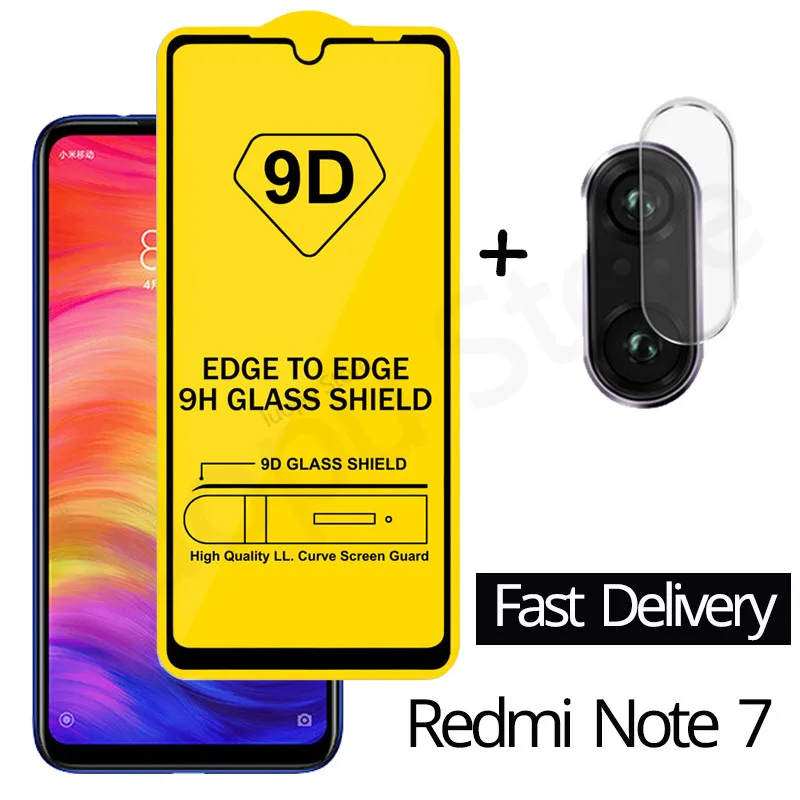 Защитное стекло Kingzalin 2 в 1 для Xiaomi Redmi 7/7A 8/8A Note 7 8T 9S 8 Pro|Защитные стёкла и плёнки