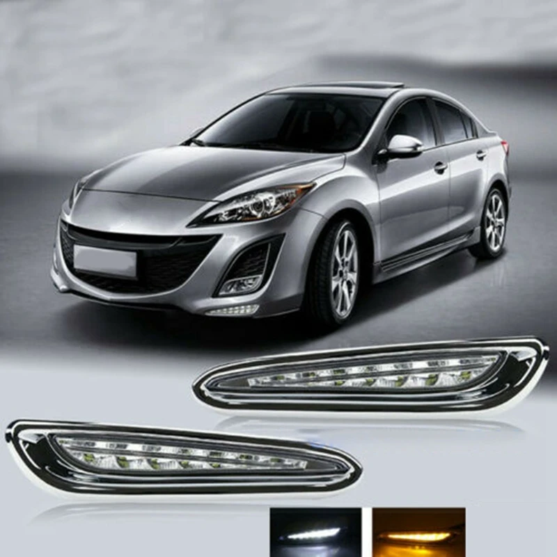 2 вида цветов автомобильный сигнал поворота противотуманная фара светодиодный