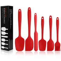 6pcsset silicone pastry spatula set multi style t non stick rubber spatula oil brush heat resistant spatula for kitchen baking