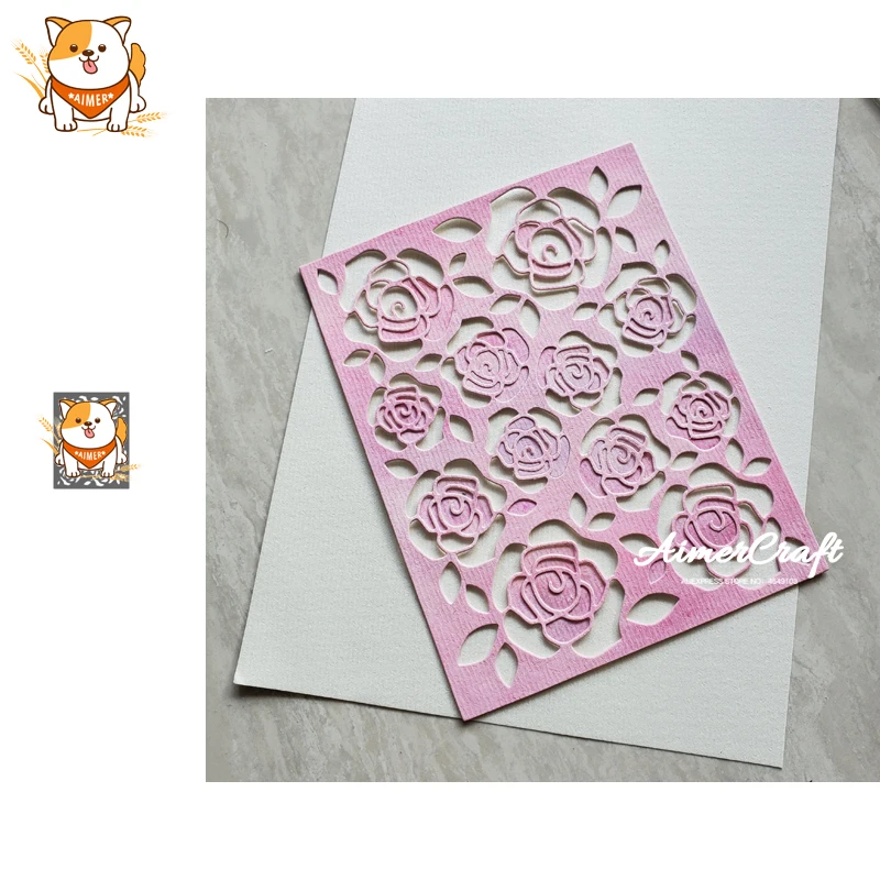 Металлические Вырубные штампы в виде розы цветок искусственное рельефное