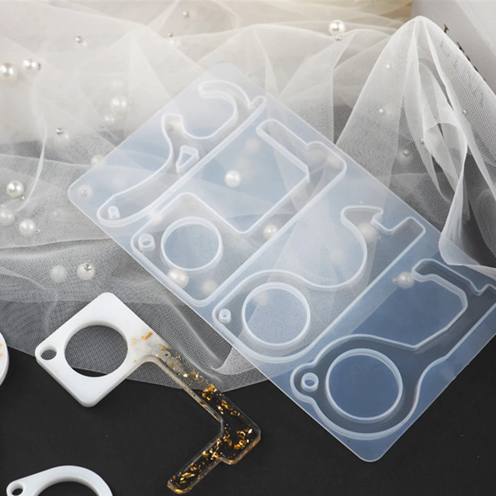 Форма из смолы ручной работы EDC открывалка для дверей безопасная цепочка ключей