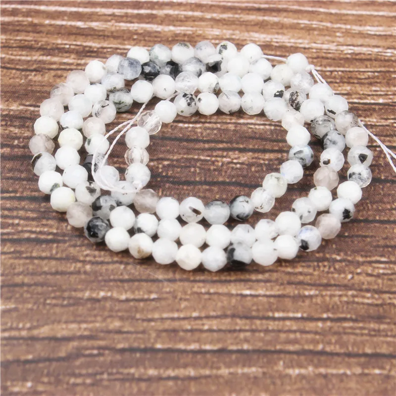 

LanLi 2/3/4mm black hair quartz small beads fashion jewelry interval loose beads DIY bracelet necklace earrings and accessories
