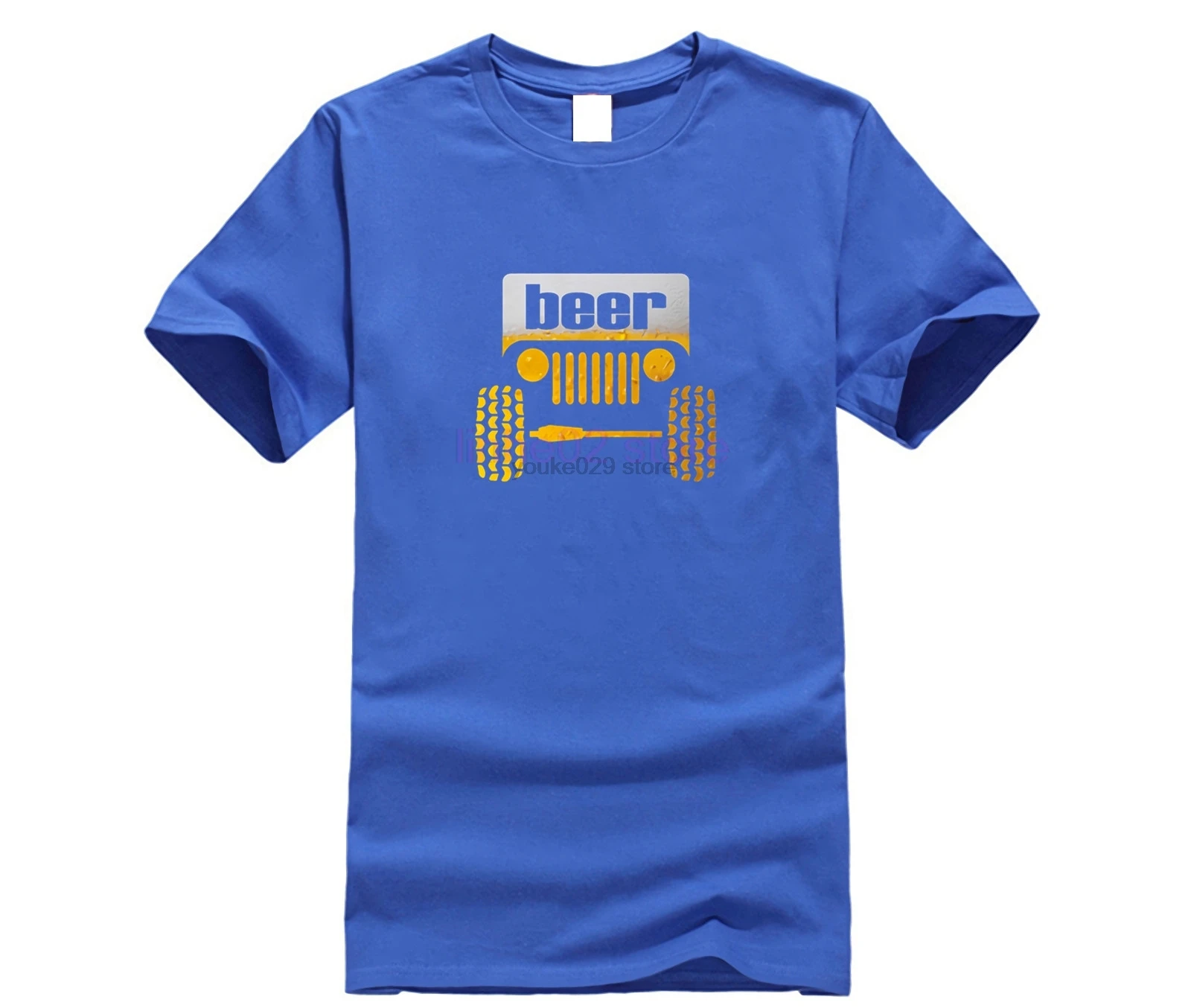 Jeep Beer T Shirt Printed Cool T-Shirt Summer Great Camisas Hombre Men's Tshirt Famous |