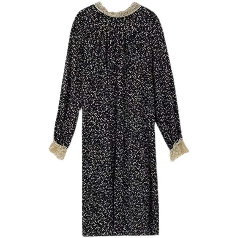 

8008# 2021 Spring Korean Fashion Floral Printed Maternity Long Dress Sweet Large Size Loose Clothes for Pregnant Women Pregnancy