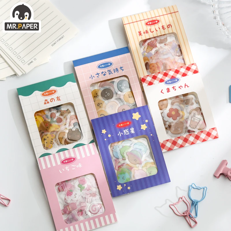 Mr.Paper 40/36 шт/сумка 6 видов конструкций милая Одна сумка серия мультяшный стиль Kawaii