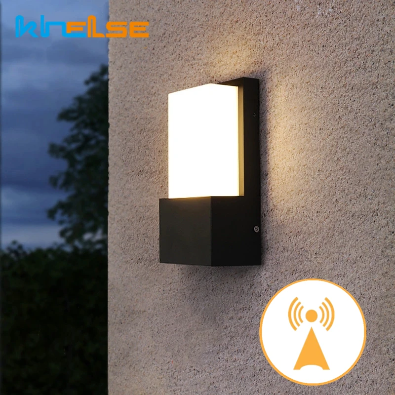 

Outdoor LED Wall Lamp Waterproof IP65 Radar Sensor Garden Sconce Courtyard Balcony Porch Home Decor Wall Light Fixture AC85-265V