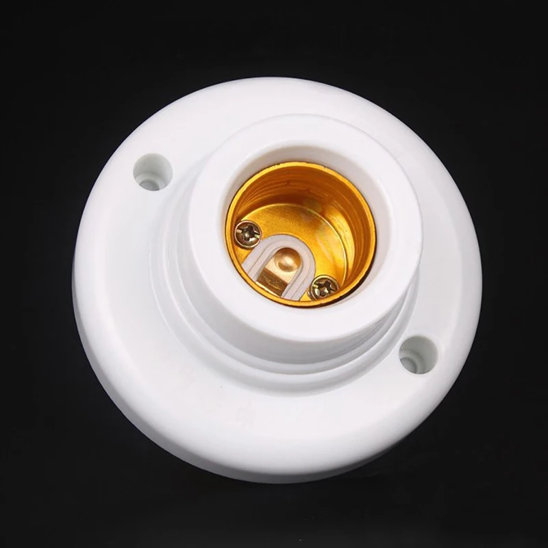 Бакелитовый плоский держатель лампы E27 спиральный интерфейс накаливания винт