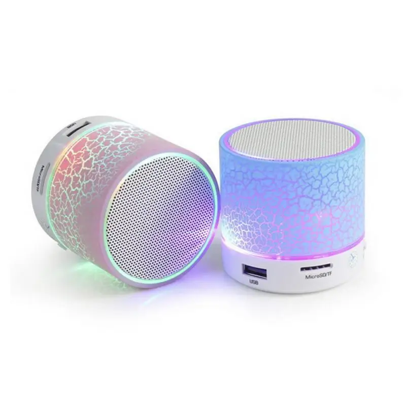 

Bluetooth Speaker Mini Wireless Speaker Colorful Subwoofer Portable LED Light 20W 15W 400mah Built-in Battery Plastic Full Range