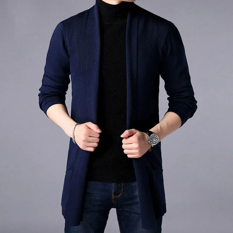 FAVOCENT 2022 Men's Sweaters New Autumn Casual Solid Knitted Male Cardigan Designer Homme Sweater Slim Fitted Warm Clothing images - 6