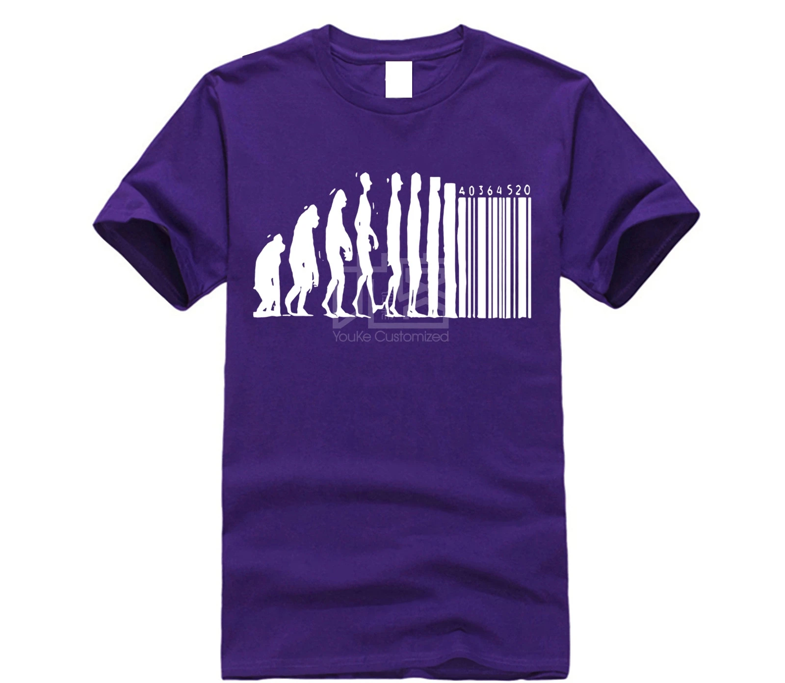 Retro T Shirts Human Evolution Banksy Mankind Monkey Barcode Capitalism Anarchy Tee shirt Design Website | Мужская одежда