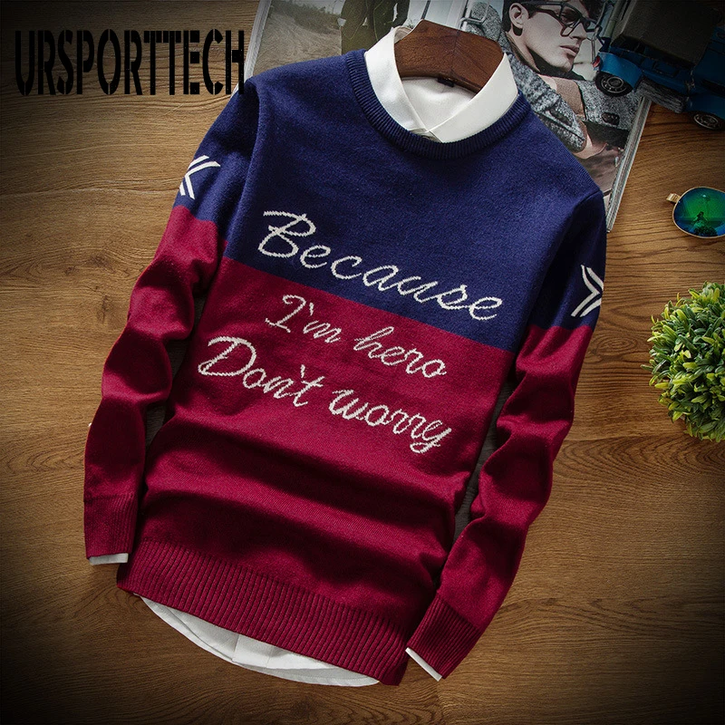 Мужской свитер URSPORTTECH новинка 2019 мужские повседневные свитера